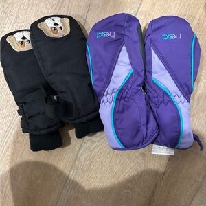 Bundle of 2 kids winter mittens